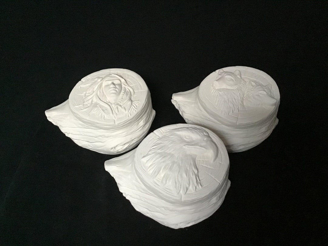 Ceramic Bisque Ready to Paint Ceramics Driftwood Box With Etsy