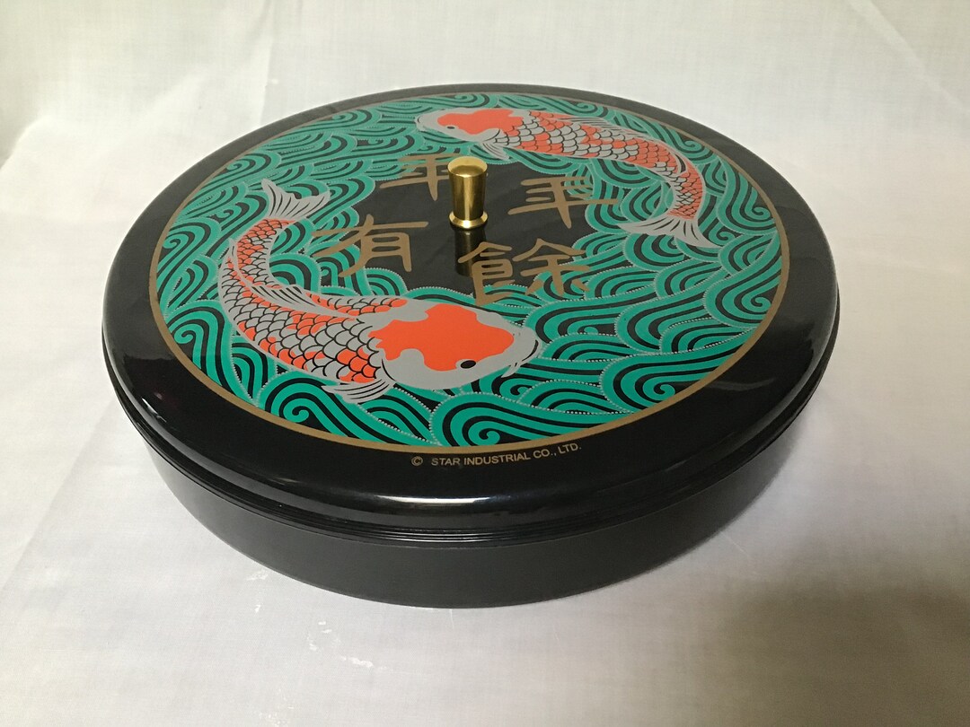Vintage Lunch Box Coy Fish Container Made in Hong Kong Lunch Container ...