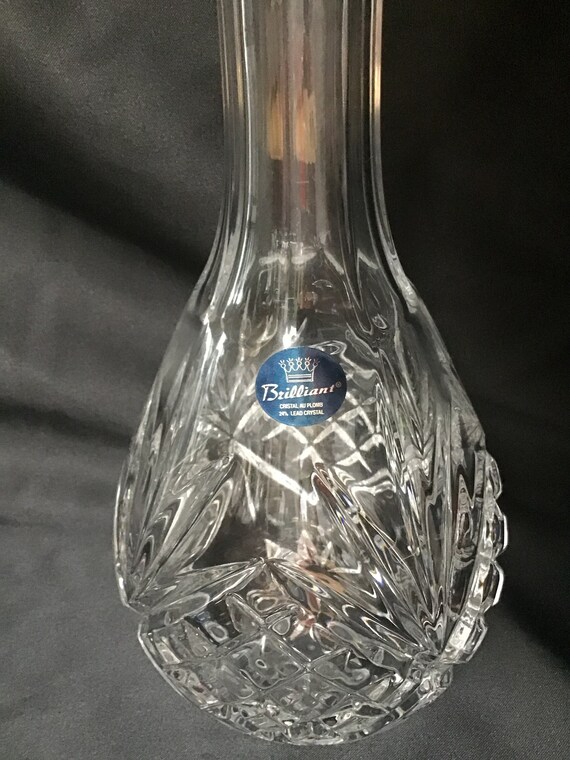 Cut Crystal Wine Decanter with Handle – Montgomery Antiques