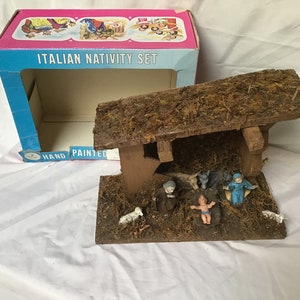 Vintage Nativity Set Christmas Birth of Christ Made in Italy