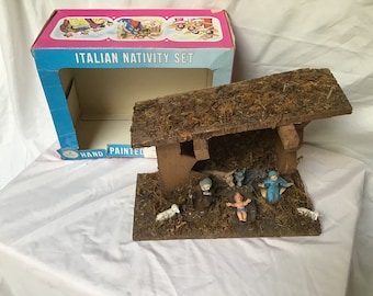 Vintage Nativity Set Christmas Birth of Christ Made in Italy