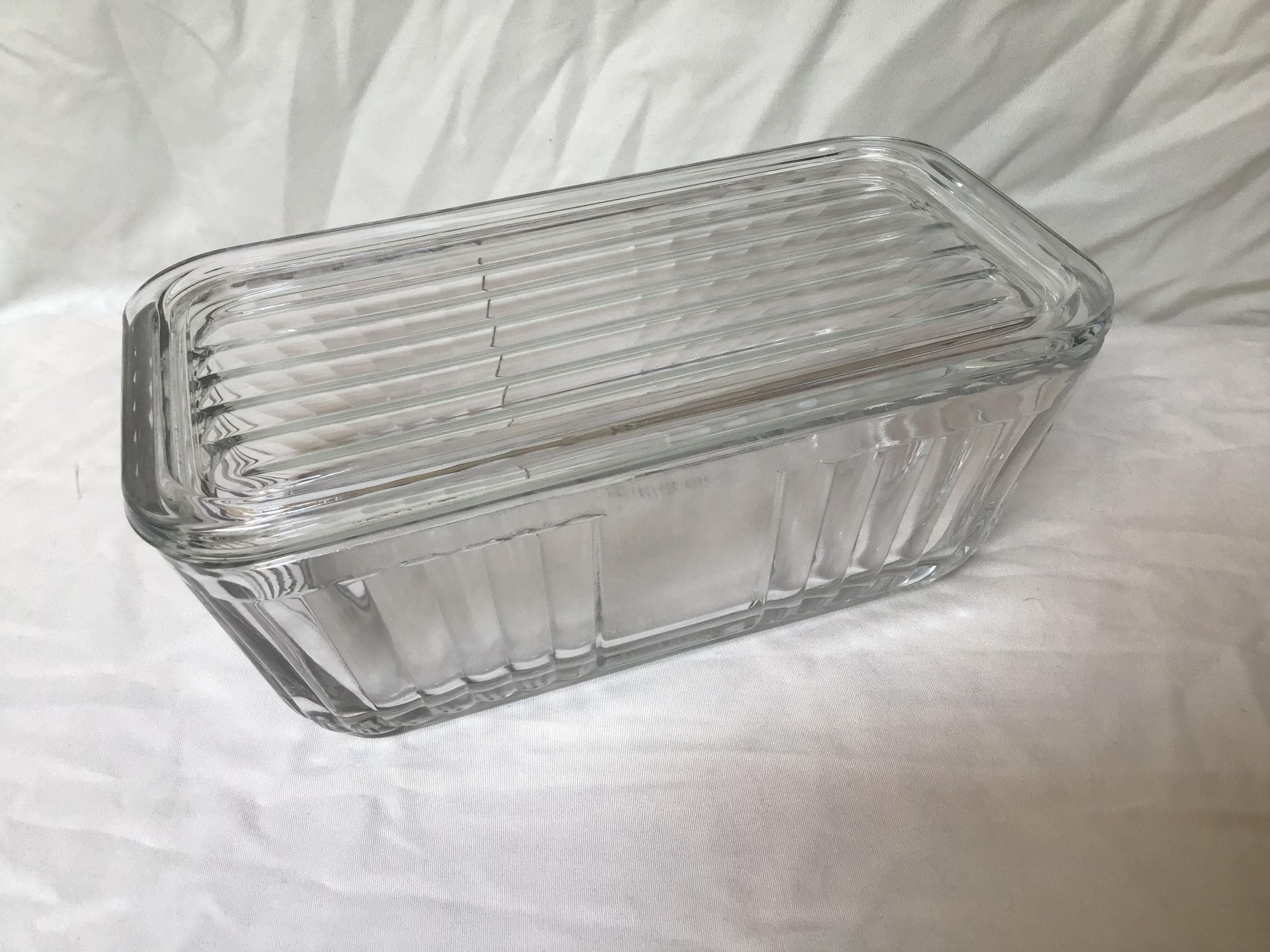 Anchor Hocking Glass Fridgie Refrigerator Box - Vintage Food  Anchor Hocking glass refrigerator containers! main image 2