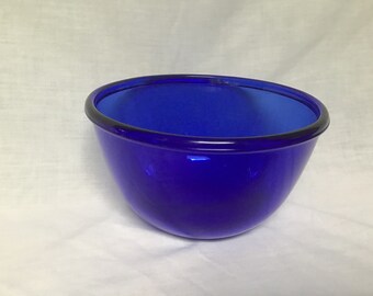 Arcoroc Blue Bowl Etsy