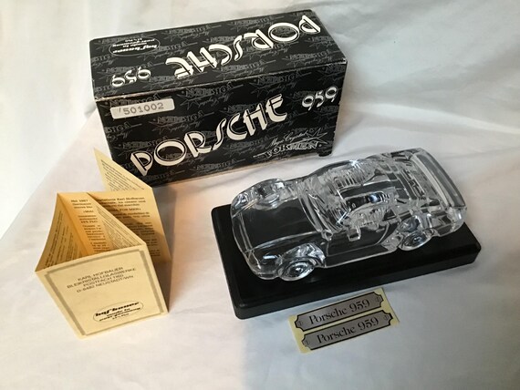 Vintage Crystal Porsche 959 by Hofbauer Made in West Germany