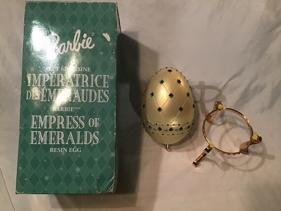Barbie empress of emeralds resin egg sale