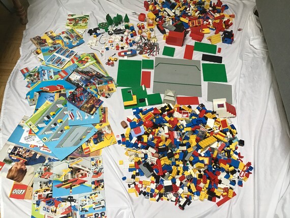 Buy Lego Blocks Vintage Lego Blocks Over 1400 Pieces Shell Many Instructions Booklets Online in India Etsy