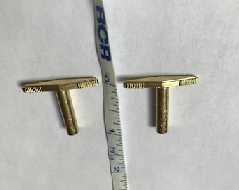 Vintage Music Box Key: Crank Wind Up Replacement Keys (7/8” Shaft) Brass