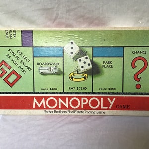 Vintage Monopoly Game 1961 No A9 Parker Brothers