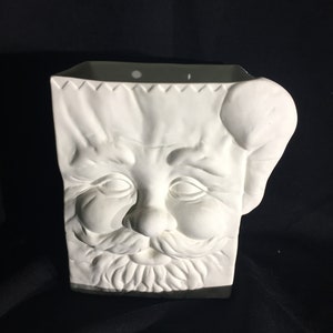 Ceramic Santa Bag Ceramic Bisque Unpainted Ceramics Ready to Paint Christmas Large Santa Bag