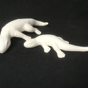 Ceramic Bisque Geckos Lizards Set of Two Ready to Paint