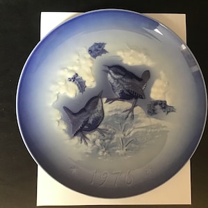Wren Birds Plate Hutschenreuther 1976 Joyous Meeting