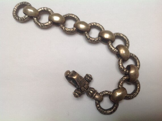 Leonard Kamhout Rare Sterling Silver Silk Link Bracelet 925 Leonard Kamhout Rare Sterling Silver Silk Link Bracelet 925