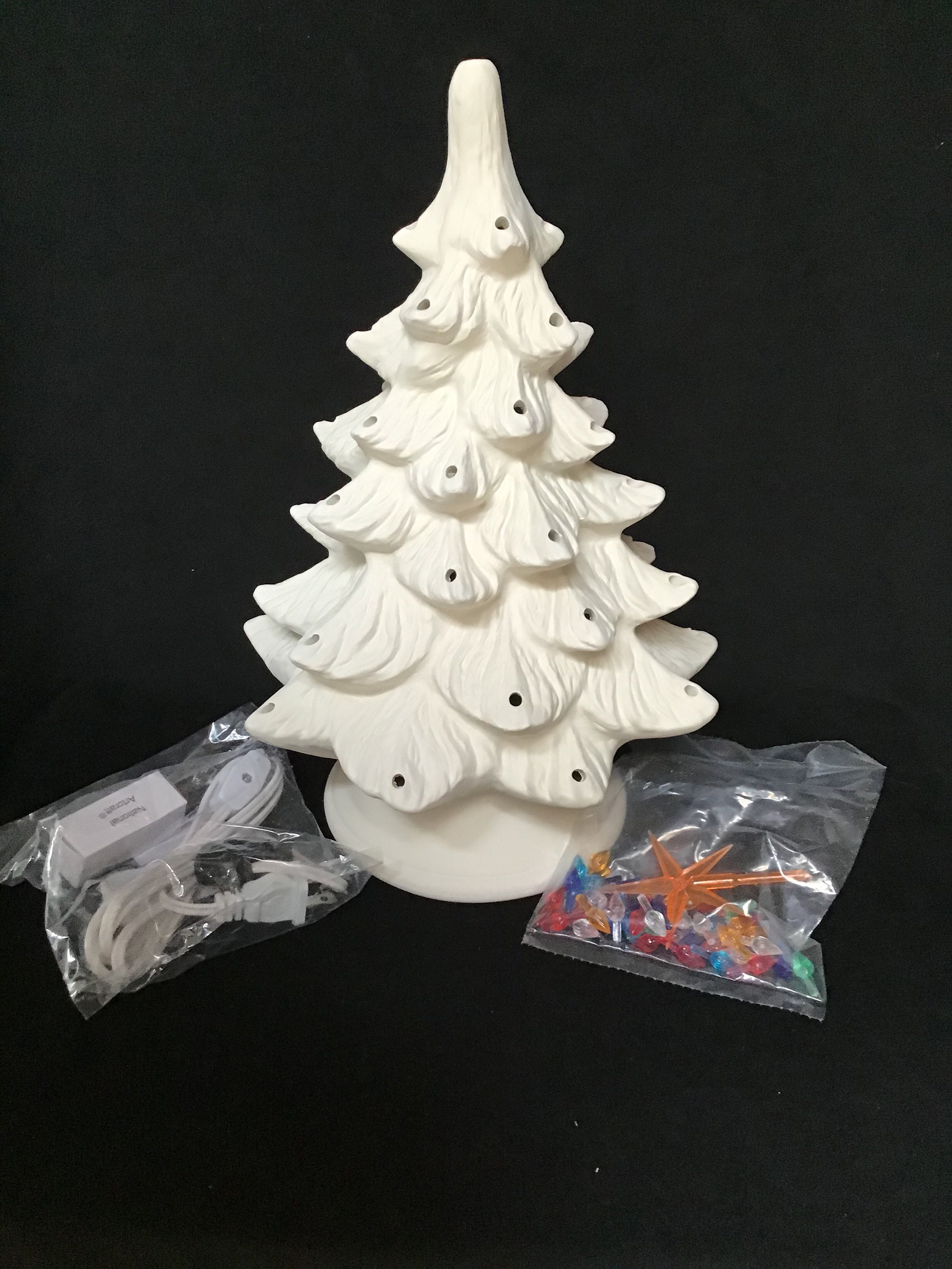 Ceramic Christmas Tree Ready to Paint 14 High Bisque Tree Etsy