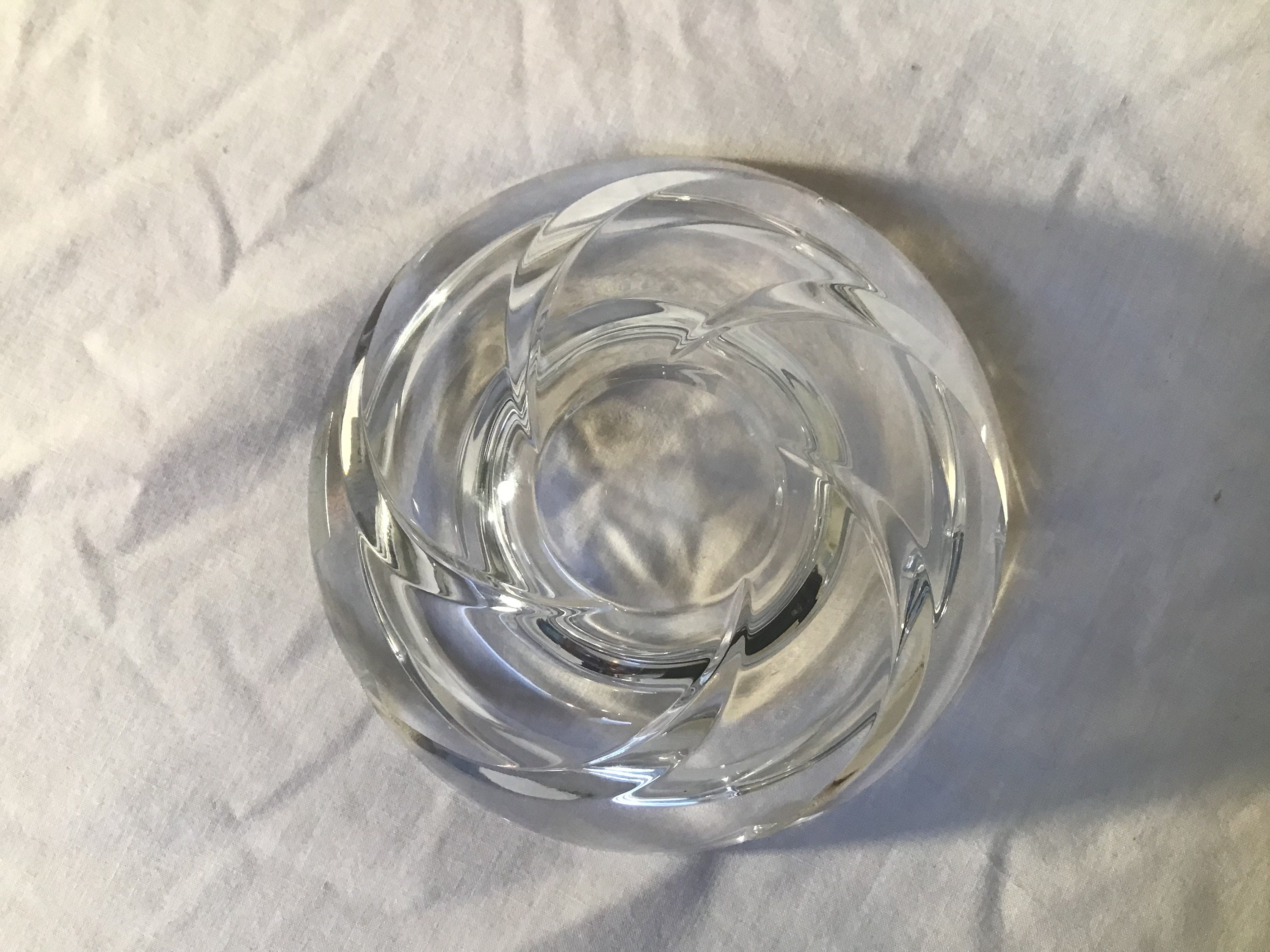 Mikasa Crystal Candle Holder Mikasa Flower Shape Candle Holder Etsy