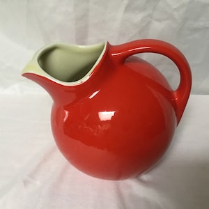 Vintage Vintage Hall Pitcher Red Hall Pitcher #6