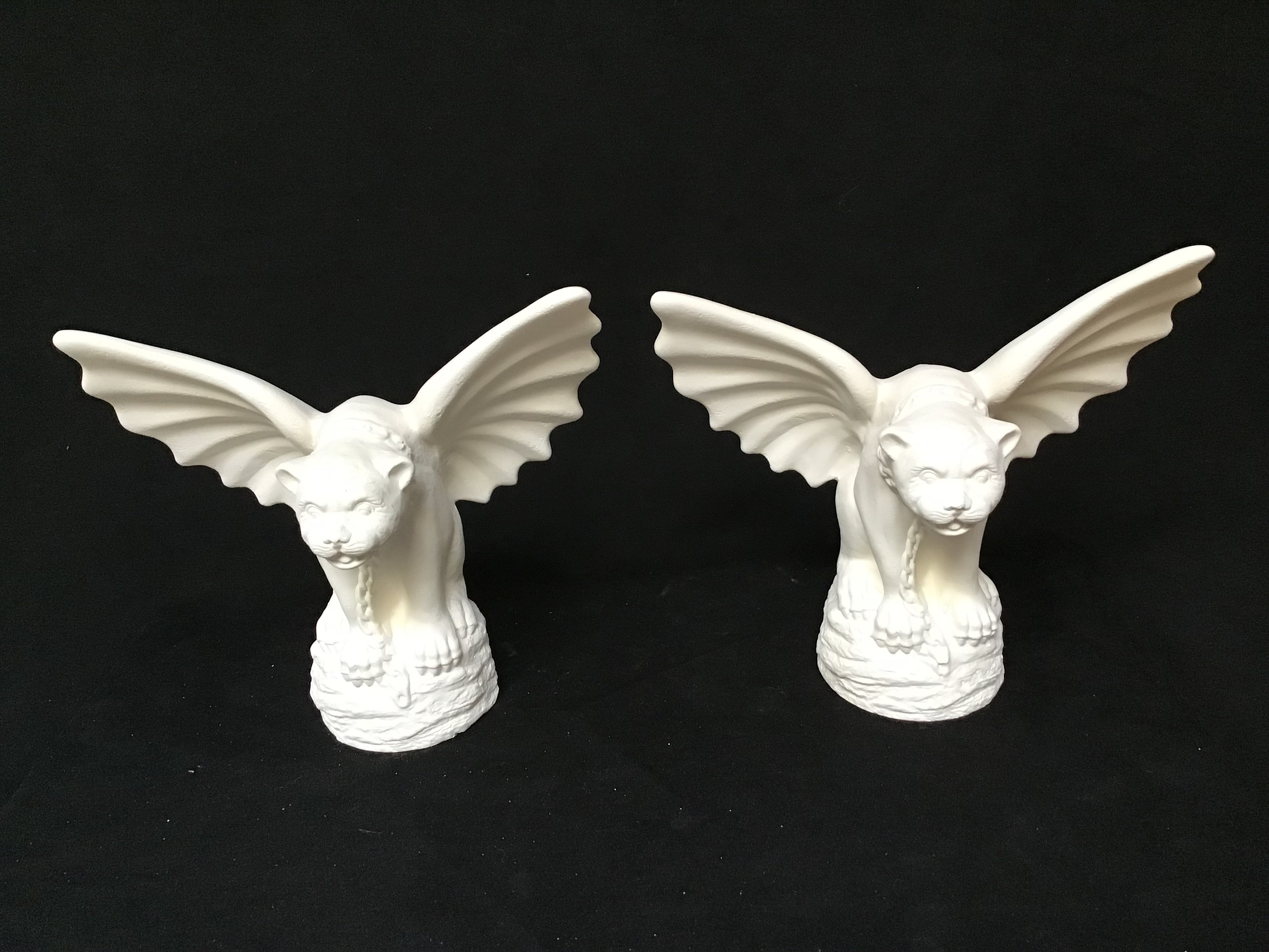 Ceramic Bisque Gargoyle Figurine Ready to Paint Ceramic Gargoyle  Listing is for One Gargoyle