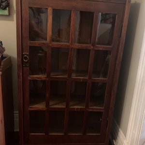 Vintage Gustav Stickley Bookcase Arts and Crafts Bookcase  Single Door Mission Book Case Rare NOT A REPRODUCTION