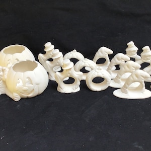 Ceramic Bisque Halloween Mummy Napkin Holder Ready to Paint Ceramics Unpainted Ceramics