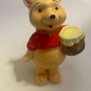Vintage Ceramic Winnie The Pooh Figurine Pooh Bear Figurine Disney Winnie
