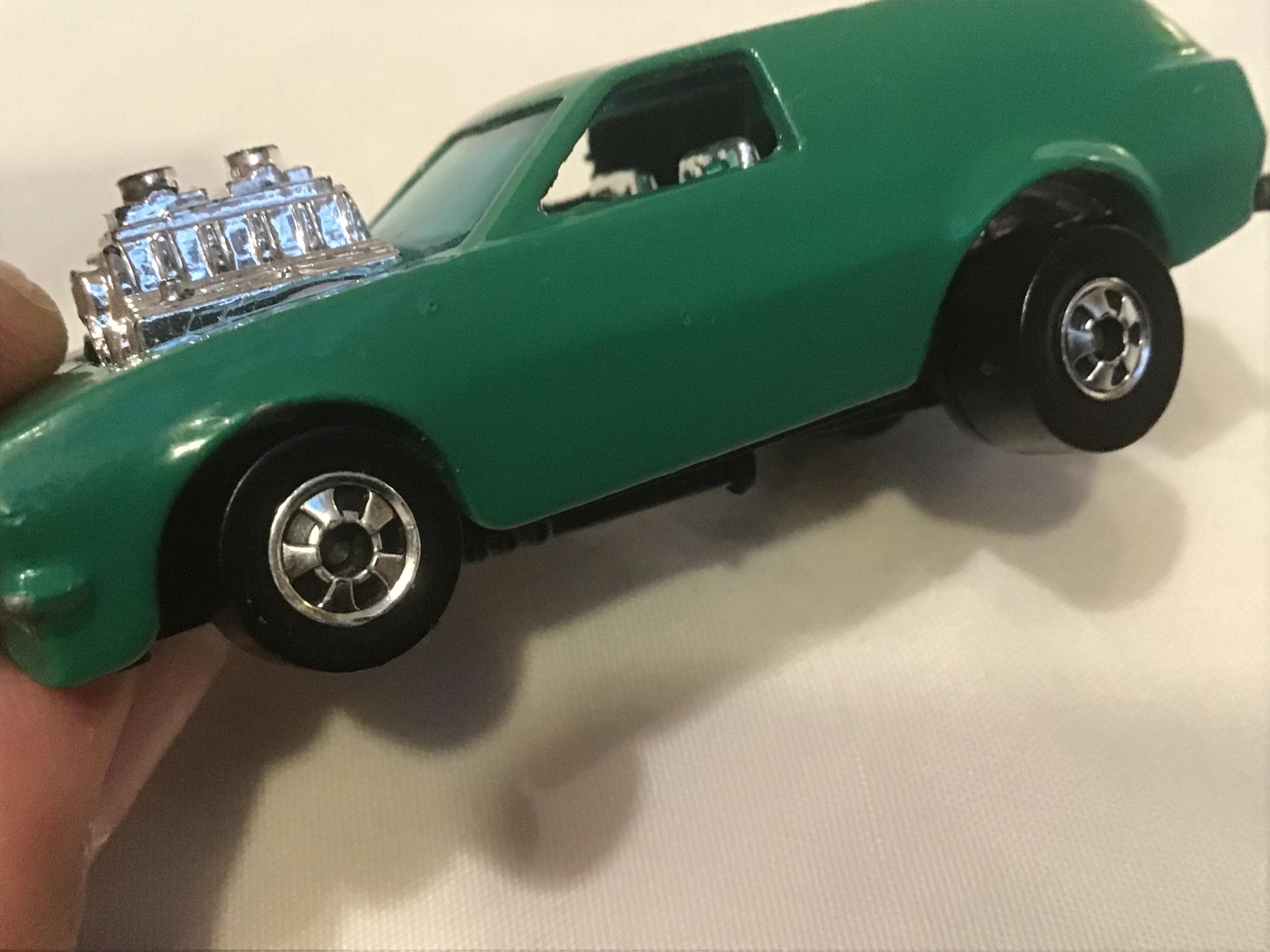 Vintage Poison Pinto Die-cast Car Mattel Made in France Green