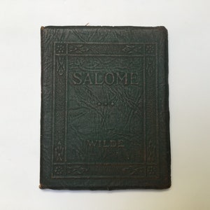 Oscar Wilde Salome Miniature Book Leather Bound Book Vintage Oscar Wilde Book