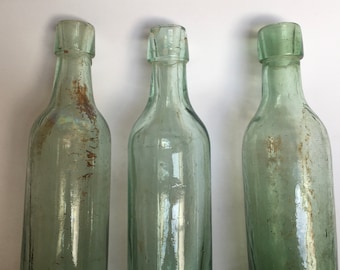 Soda Bottles Torpedo 1800’s Round Bottom Bottles