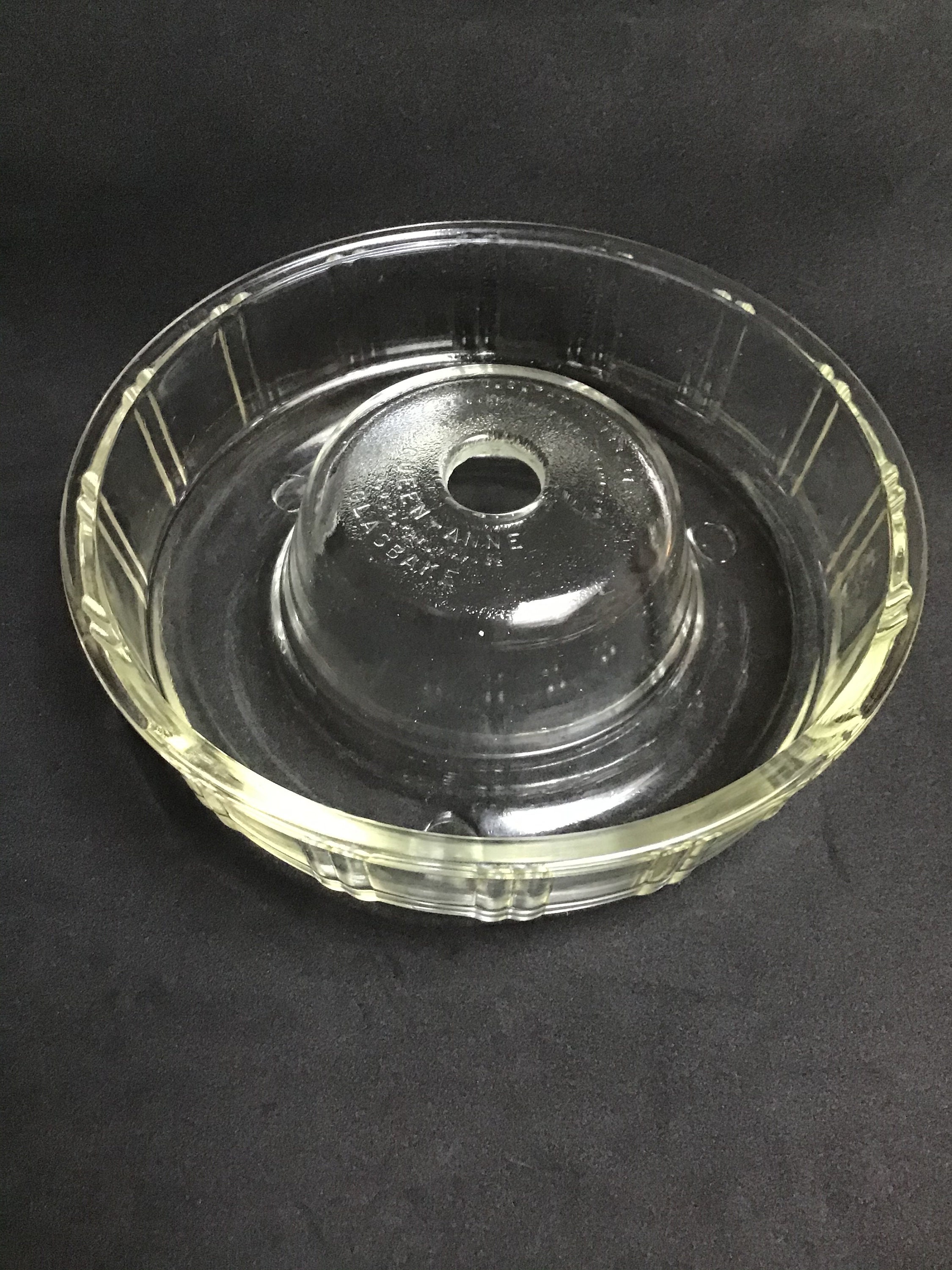 Vintage Glasbake Bundt Pan Jello Mold Glass Bundt Pan 