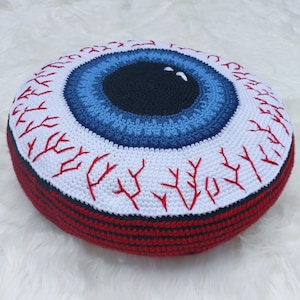 PATTERN ONLY. Crochet Eyeball Pillow.