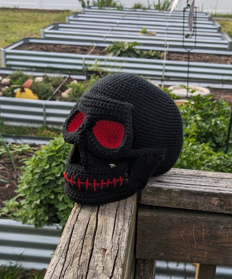 Motif tête de mort au crochet SEULEMENT image 6