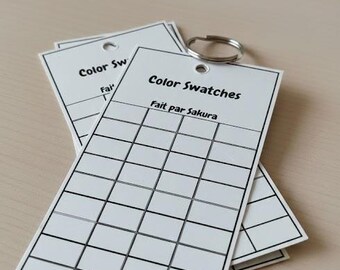 Muestras de color en blanco