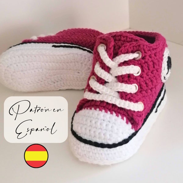 Patrón de converse Crochet