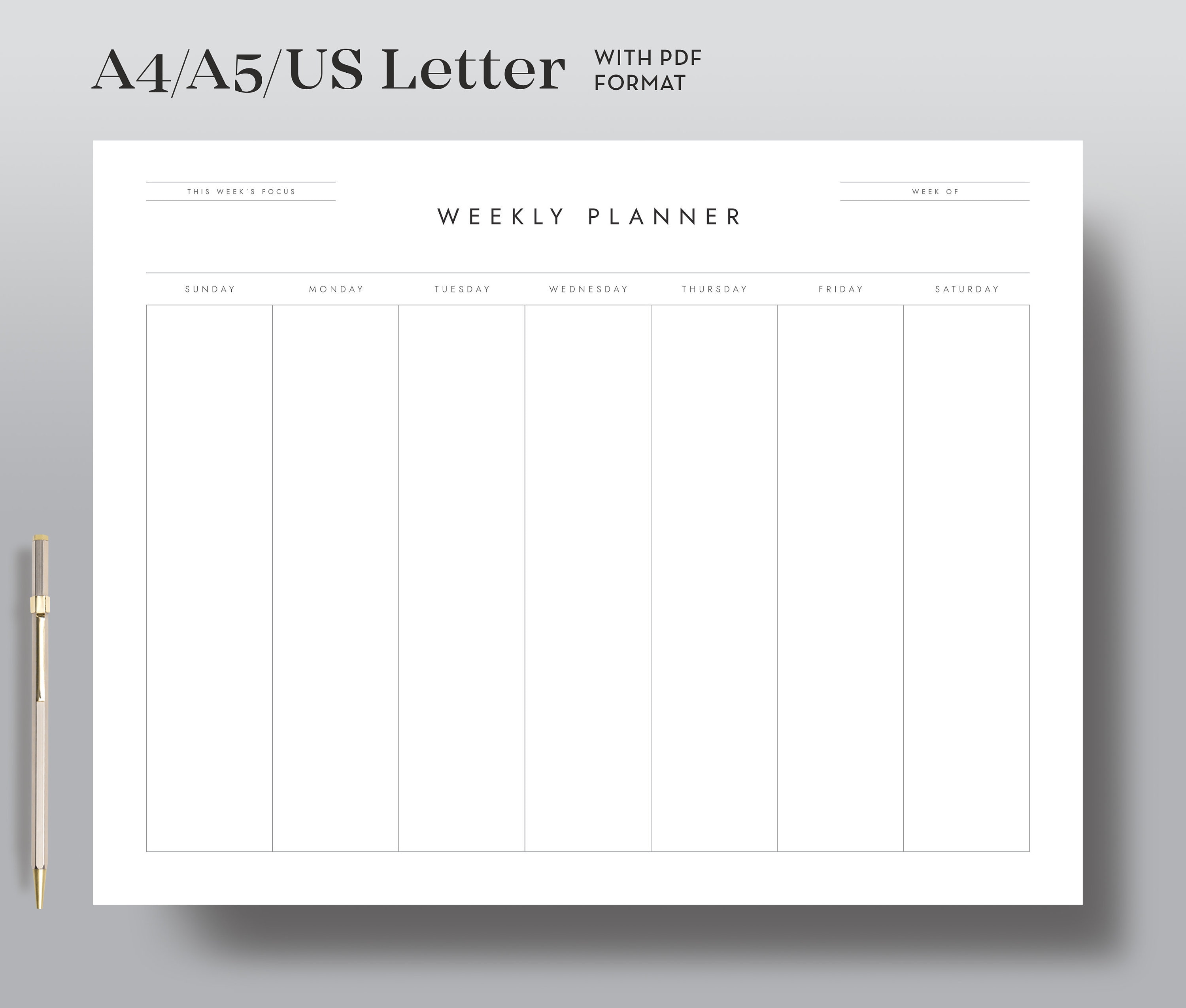 journalist brochure Recite Weekly Calendar Printable Weekly to Do List Weekly to Do - Etsy