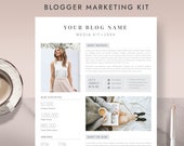 Media Kit Template 2 Pages, Blogger Media Kit, Media Press Kit Template, Electronic Press Kit, Photoshop Ms Word - INSTANT DOWNLOAD BM004