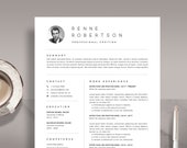Professional Resume Template: Cover Letter, CV (Instant Download)