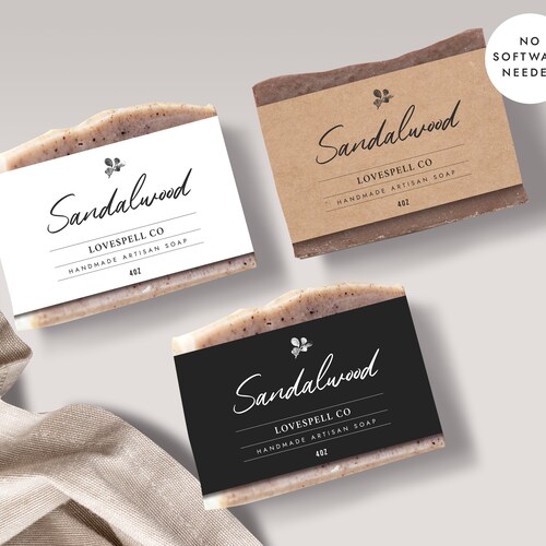 Editable Soap Label Template Printable Soap Labels Soap - Etsy