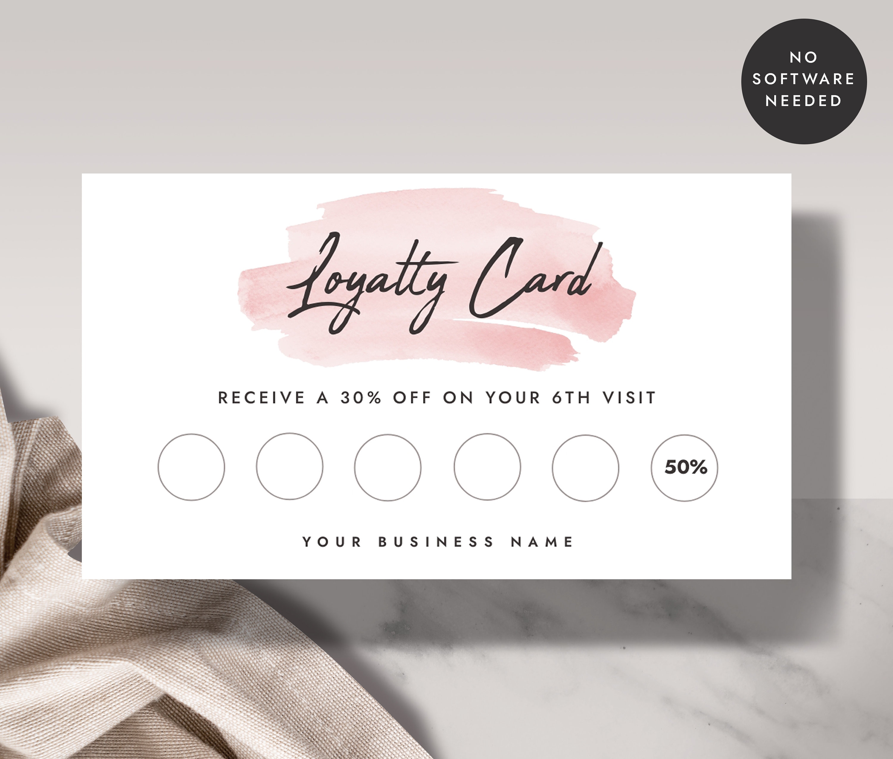 Printable Loyalty Card Beauty Loyalty - Il Fullxfull.2387610892 Cpo8 
