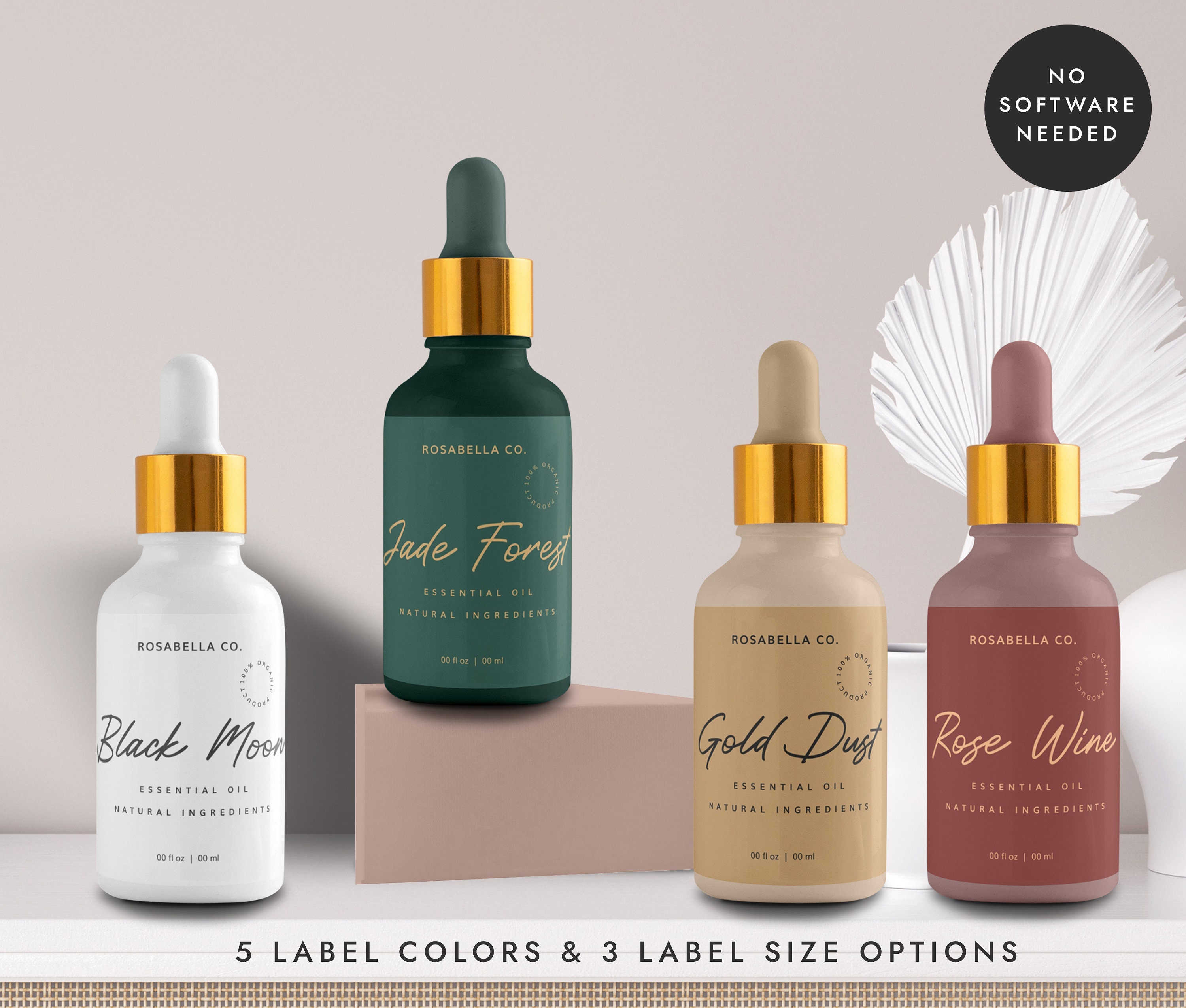 Editable Dropper Bottle Label Editable Bottle Label DIY - Etsy