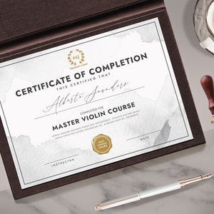 Certificate Template, Certificate of Achievement , Multipurpose Certificate, Photoshop & Ms Word Template - INSTANT DOWNLOAD C001