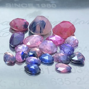 Winza Safir Roséslipad, safir, fasetterad cabochon