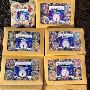 Crystal Tea Light Intention Candles: Aromatherapy with Flower Petals