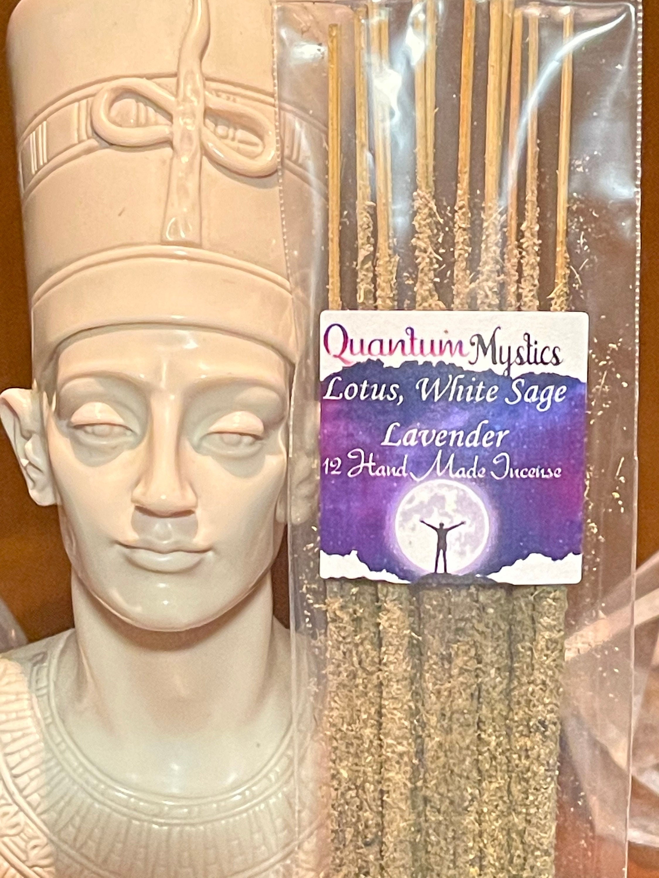 Incense Sticks Lotus, White Sage & Lavender Blend Hand Rolled Incense…
