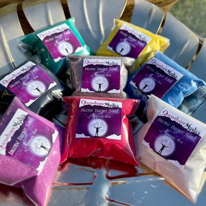 Incense Burner Sand,Charcoal Sand,Ritual Sand,Protection Sand,Colored Sand, Black,Purple,White,Green,Red,Blue,Yellow
