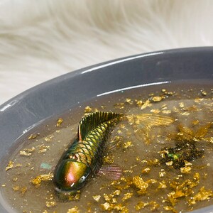 KOI Fish Trinket Tray, Jewelry Dish , Ceramic Soap Dish image 4