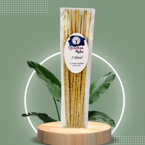 5 BLEND Incense Sticks, Frankincense, Myrrh, Copal, White Sage, Palo Santo 12pck, Handrolled, Artisan Incense