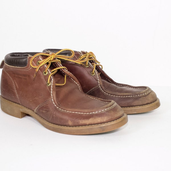 WEINBRENNER leather moc toe work boots - vintage - mens 11.5 - 12