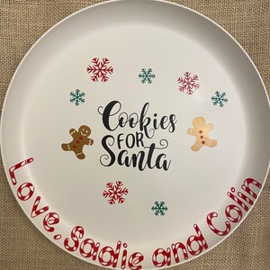 Personalisierte Cookies für Santa Plate