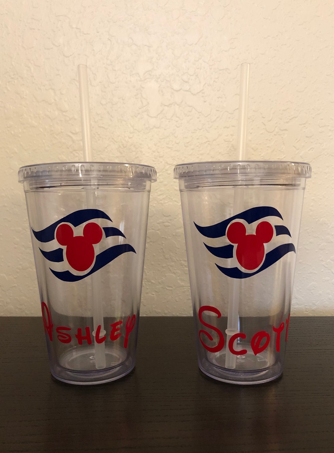 Disney Cruise Tumbler W/straw Etsy