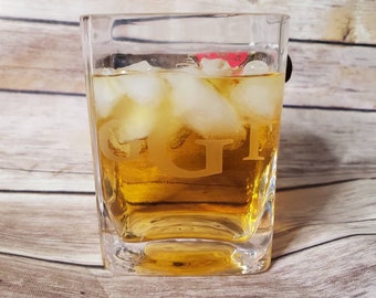 Monogrammed Cigar Glass