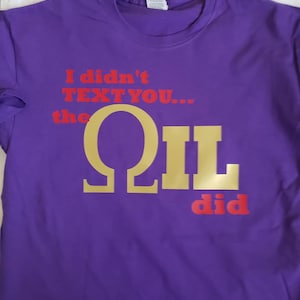 Omega Psi Phi Oil shirt