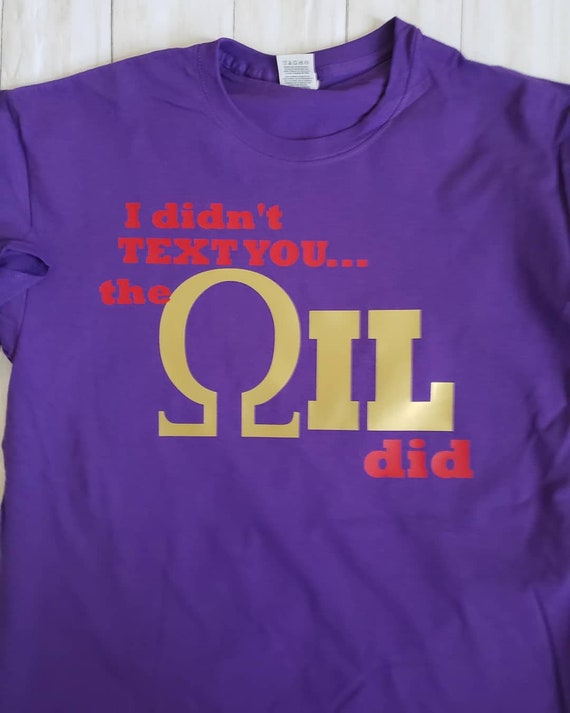 Omega Psi Phi Oil Shirt Etsy